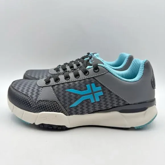 Kuru Womens Quantum Walking Sneakers US 5.5 WIDE White Blue Athletic NIB - Picture 8 of 12